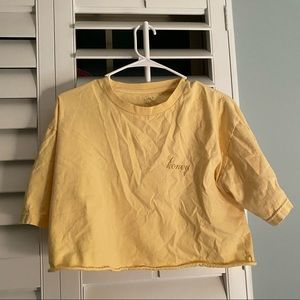 j. galt yellow short sleeve honey shirt